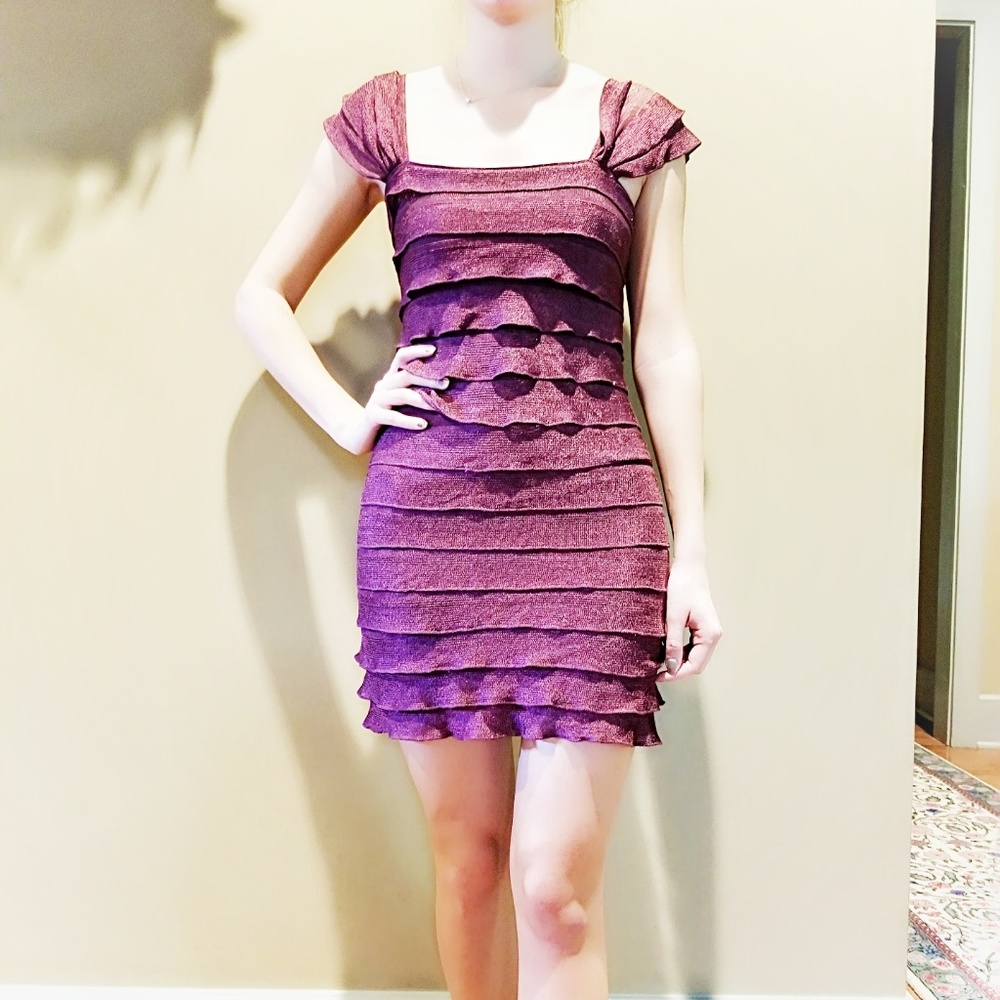 SALE!!  Cute Purple Dress with Ruffles